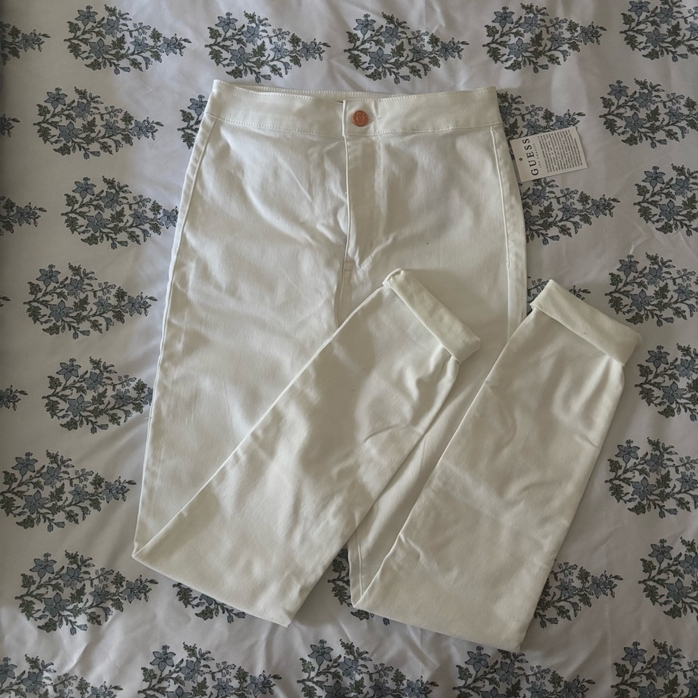 Guess White Ultra High Rise Skinny Jeans
